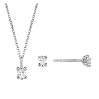 Nuran    set, with a total of 0,69 ct diamonds Wesselton SI